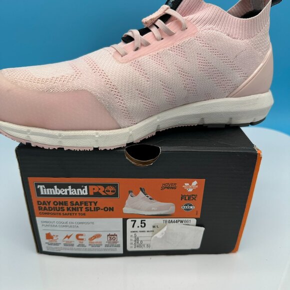 Timberland Pro Women's Day One Knit‎ Composite Safety Toe Shoe, Size 7.5, Pink - Picture 15 of 15